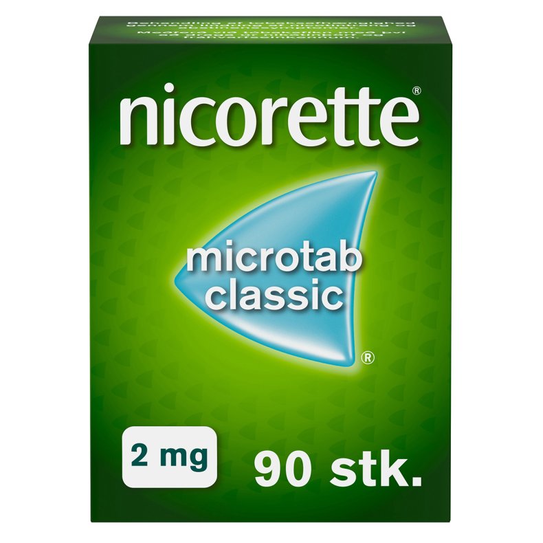 Nicorette Microtab classic 2 mg, 90 stk